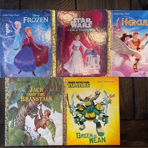 Disney Little Golden Books Collection - Blue, Red, Purple, Green